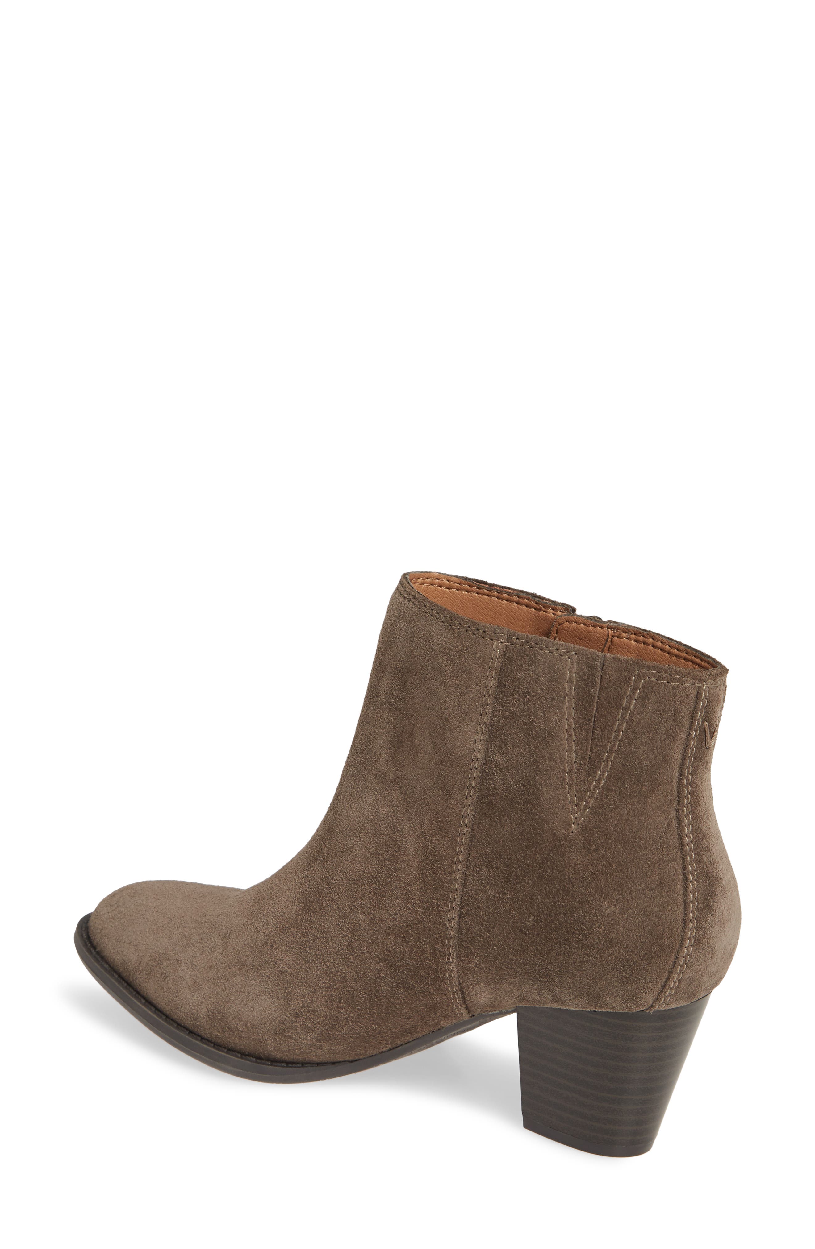 Madeline Bootie, Alternate, color, GREIGE WATERPROOF SUEDE