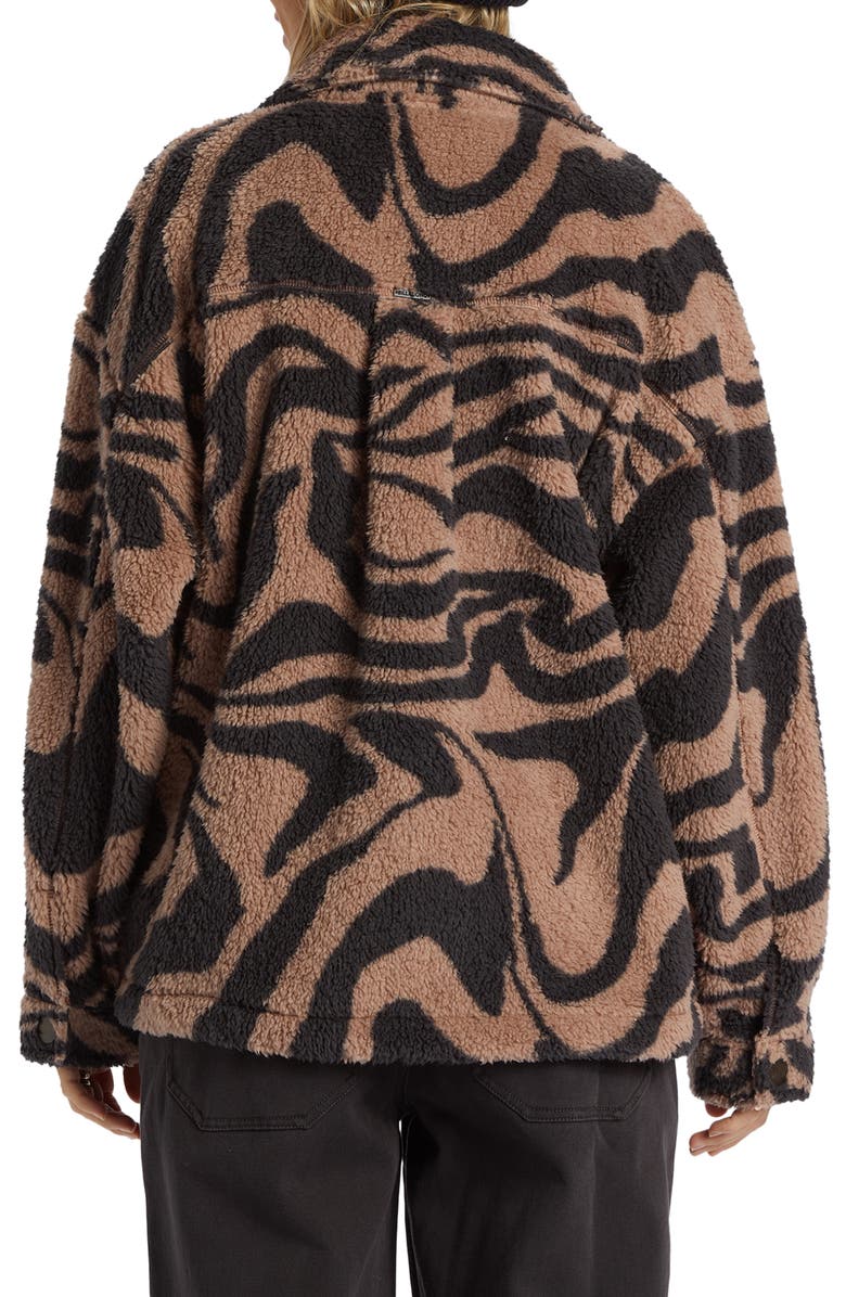 Billabong Sundown High Pile Fleece Snap-Up Jacket, Alternate, color, 