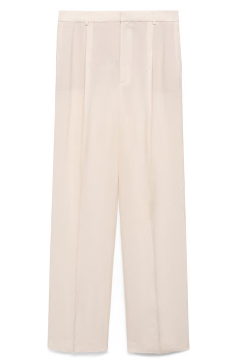 Straight Leg Suit Pants