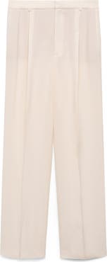 MANGO Straight Leg Suit Pants