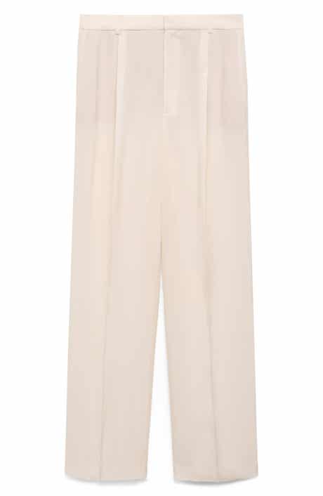 MANGO Straight Leg Suit Pants