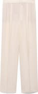 MANGO Straight Leg Suit Pants
