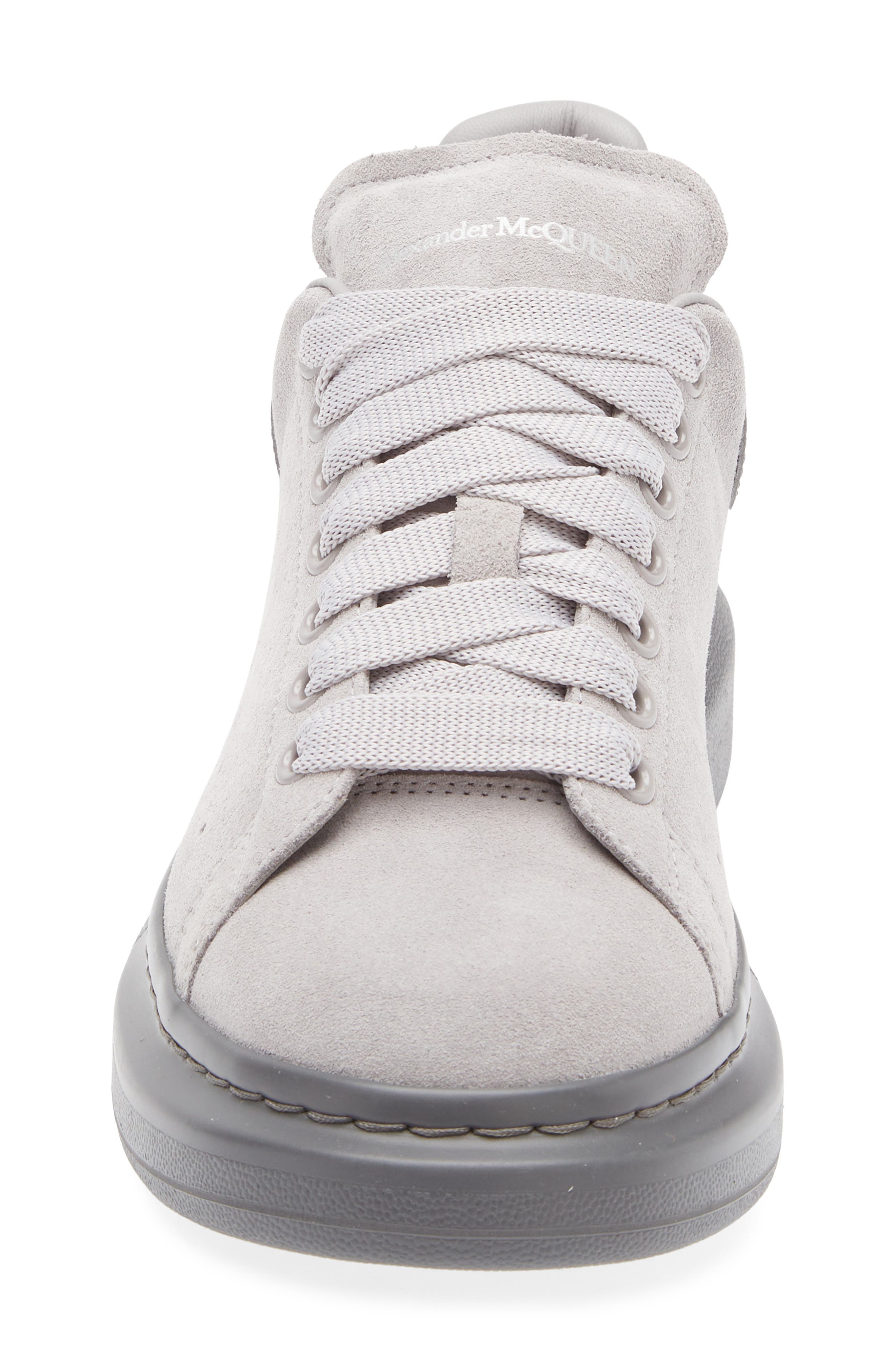 McQueen Oversize Sneaker, Alternate, color, Zinc