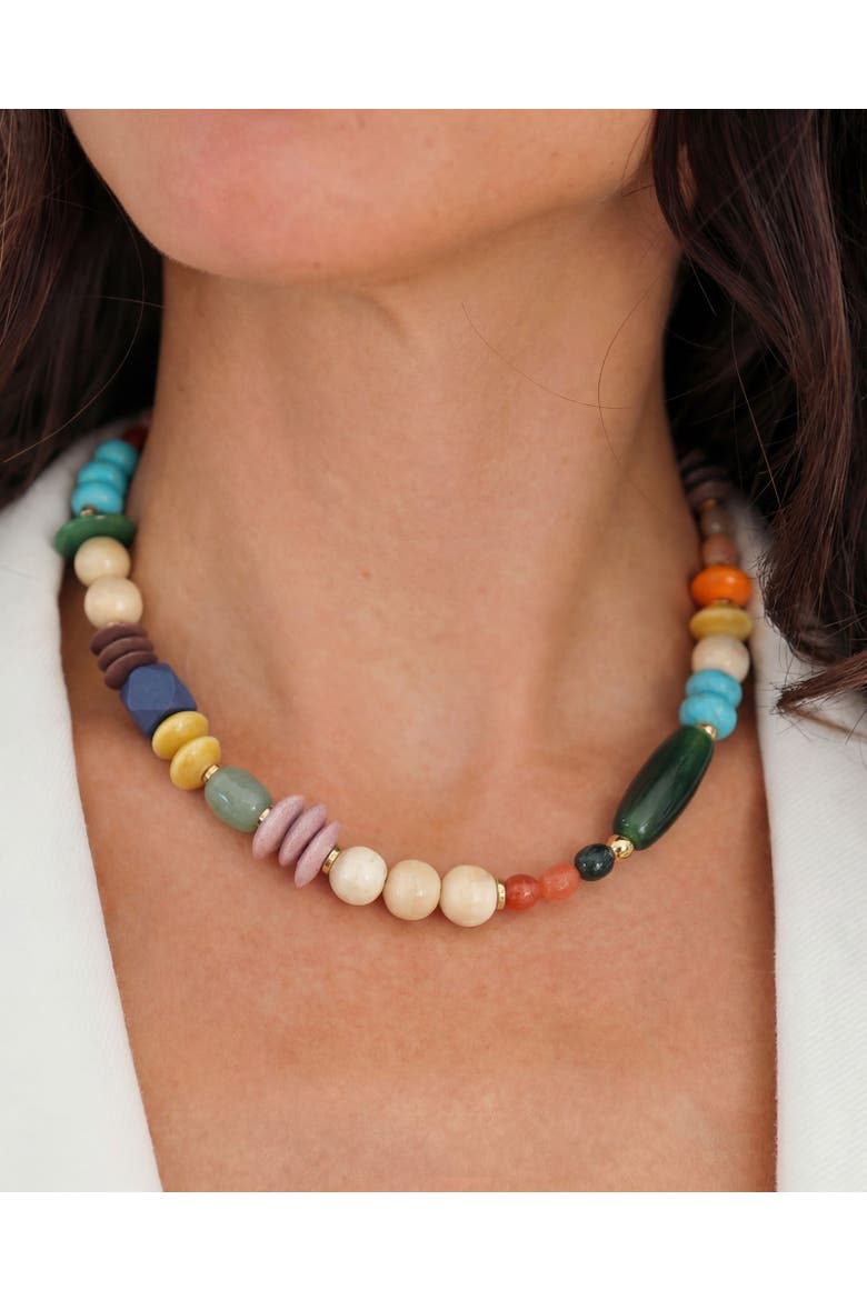 Flower Shop Necklace, Alternate, color, Rainbow