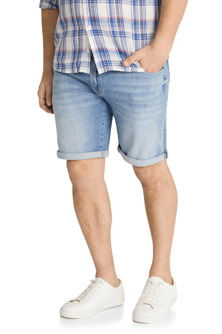 Dustin Stretch Denim Shorts, Alternate, color, BLUE