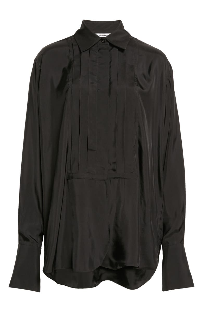 Jil Sander Relaxed Fit Tuxedo Shirt, Alternate, color,