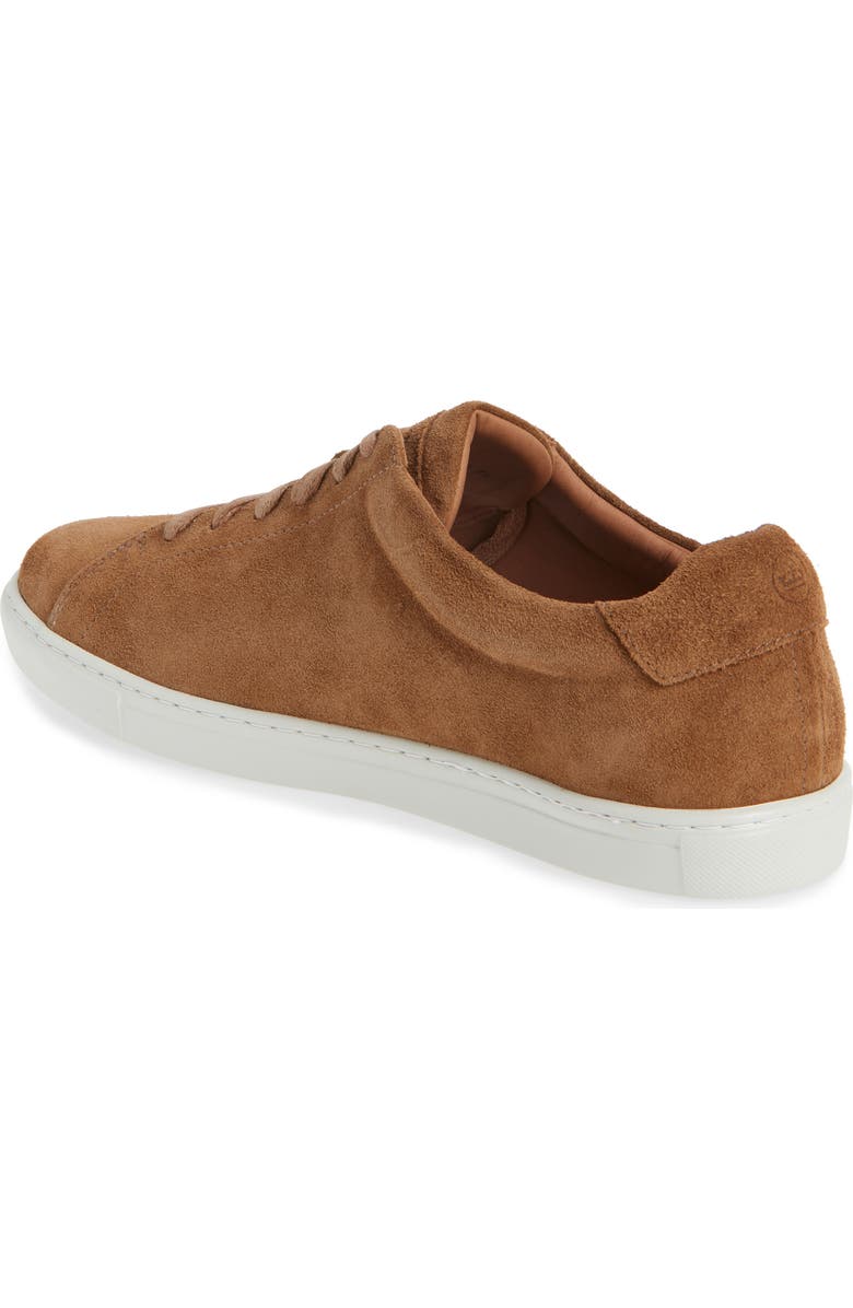 Peter Millar Vantage Lite Suede Sneaker, Alternate, color, Dark Amber