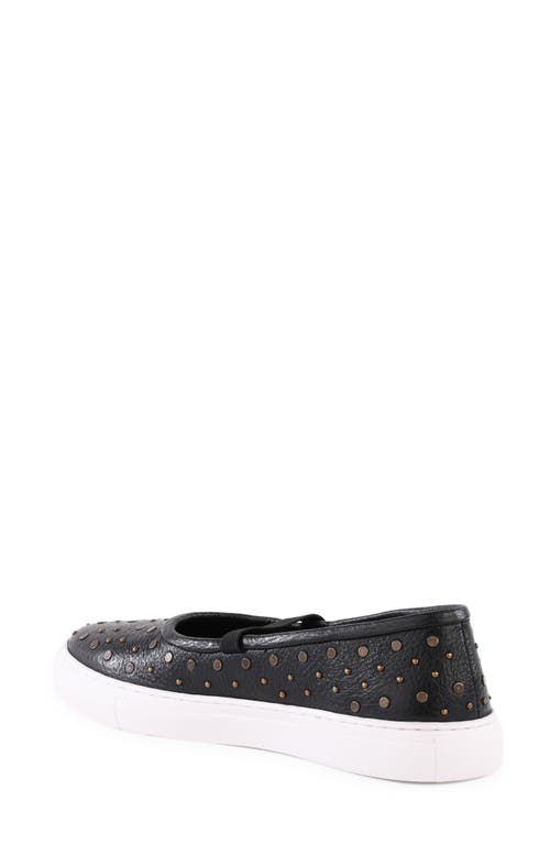 Seychelles Moon Child Stud Mary Jane Flat In Black Leather