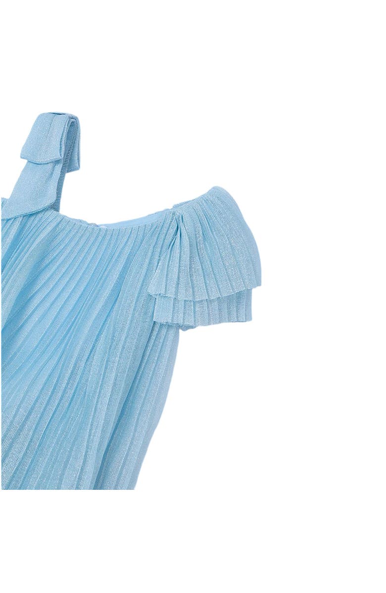 Mayoral Asymmetric Pleated Dress, Alternate, color, Blue