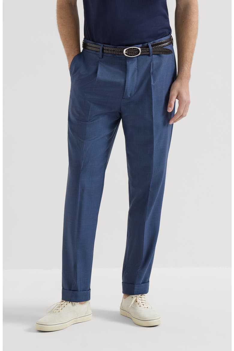Prince of Wales trousers, Main, color, Blue