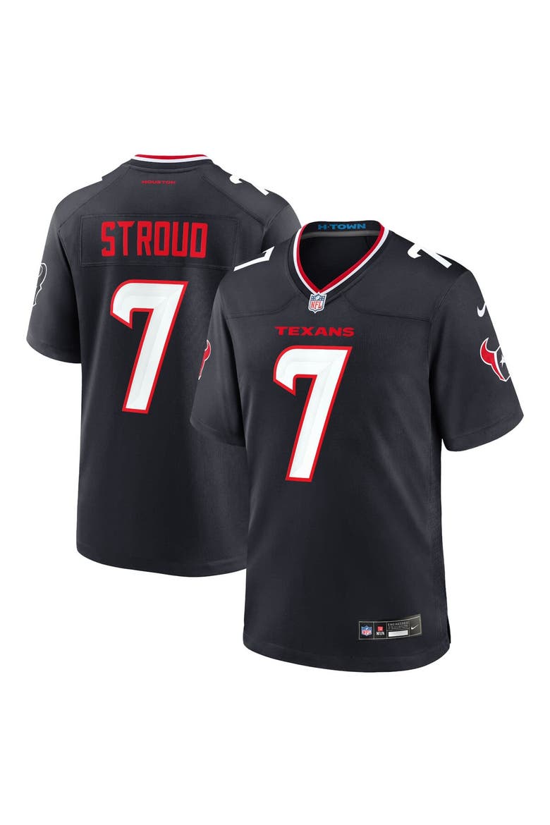 Men's Nike C.J. Stroud Navy Houston Texans Game Jersey, Main, color, Navy