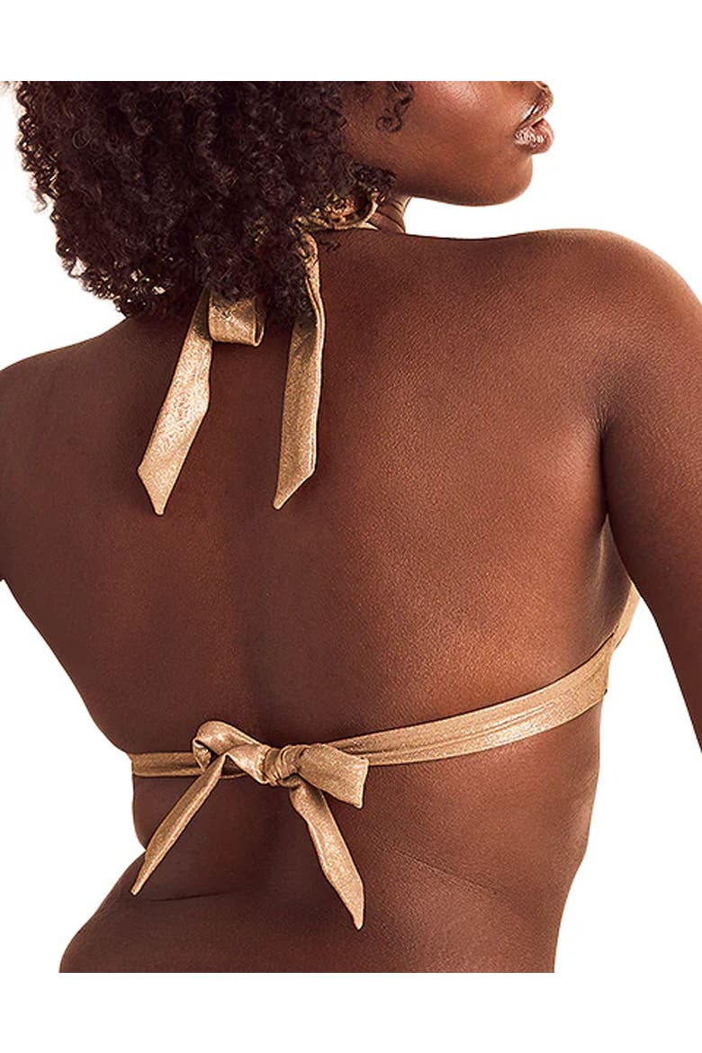 Rina Swimwear Bikini Top, Alternate, color, Medium beige