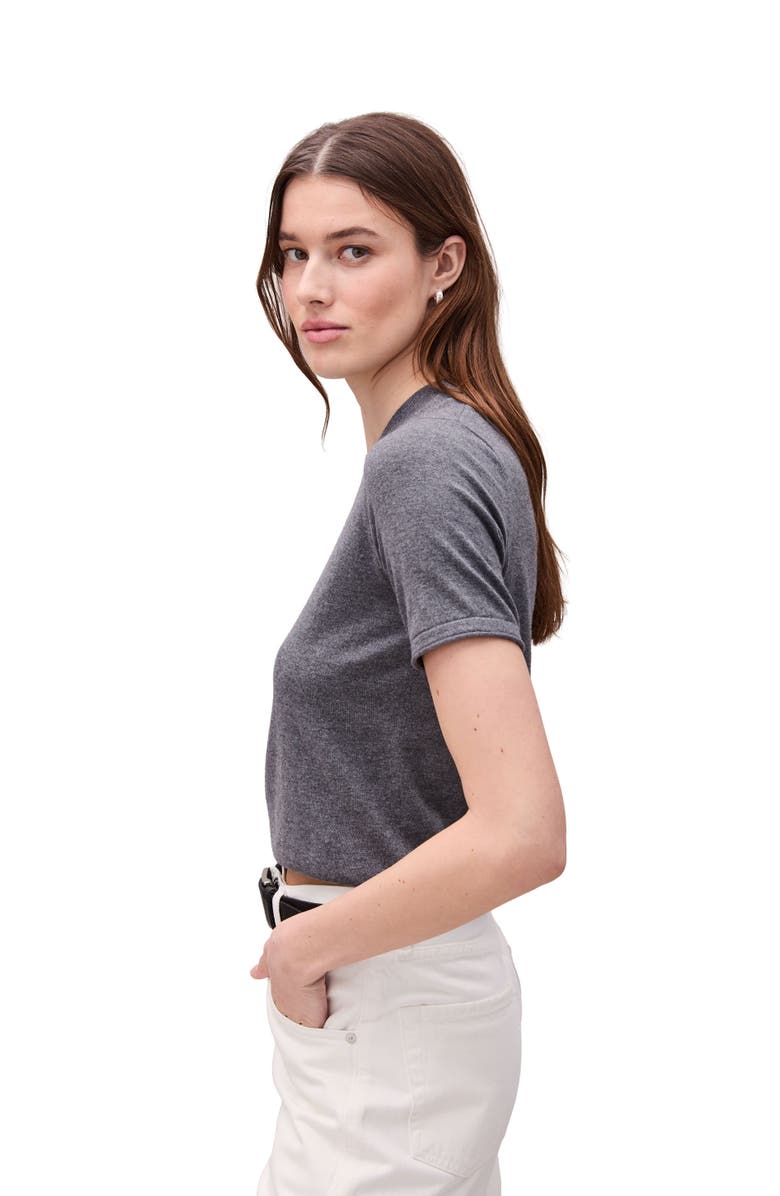 Richer Poorer Washable Cotton Silk Tee, Alternate, color, Charcoal Heather Grey