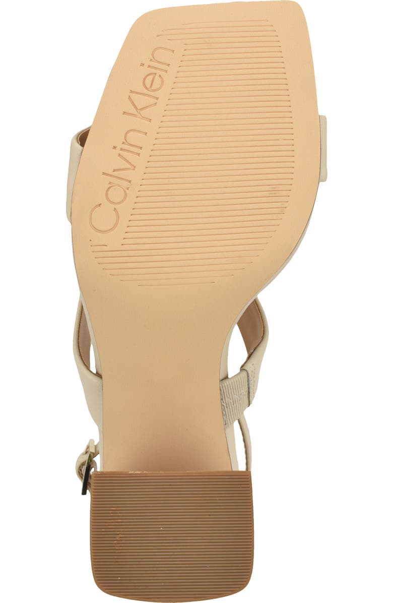 Calvin Klein Sheryl Ankle Strap Sandal, Alternate, color, Ivory