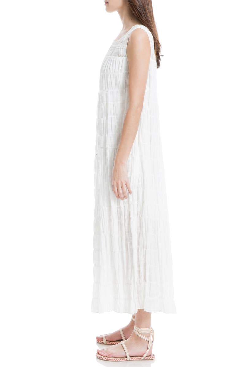 MAX STUDIO Sleeveless Tiered Maxi Dress, Alternate, color, White-White