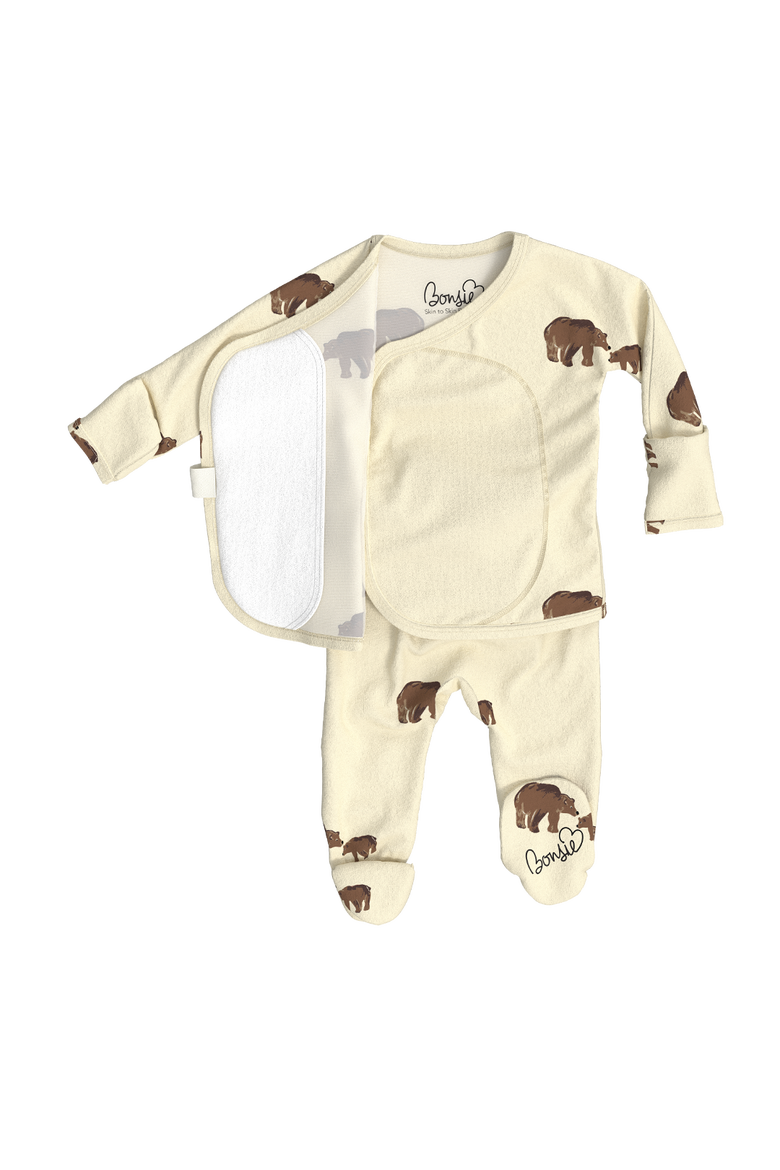 Footie - Mama Bear, Alternate, color, Gnight Moon, Purple