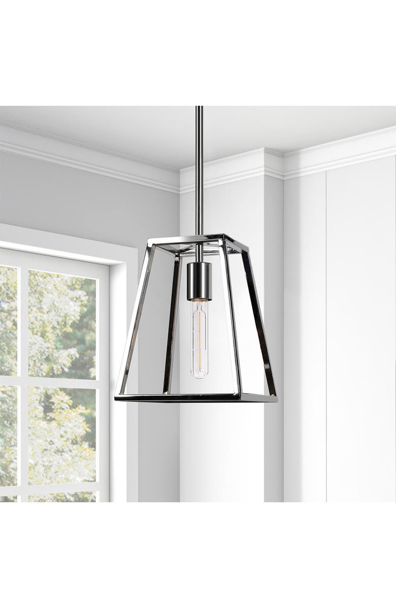 ADDISON AND LANE Rhom Nickel Framed Pendant, Main, color, 