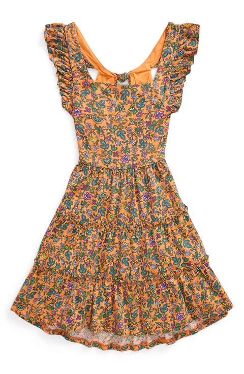 Kids' Floral Ruffle Dress (Big Kid)