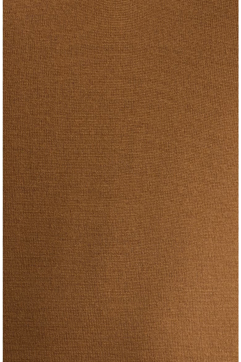 Quarter Zip Wool Sweater, Alternate, color, BROWN