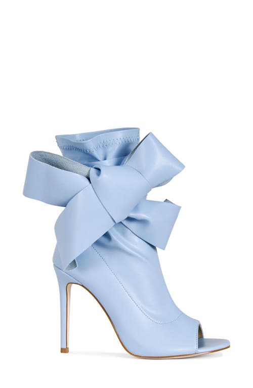 Azalea Wang Klarice Open Toe Bootie In Blue