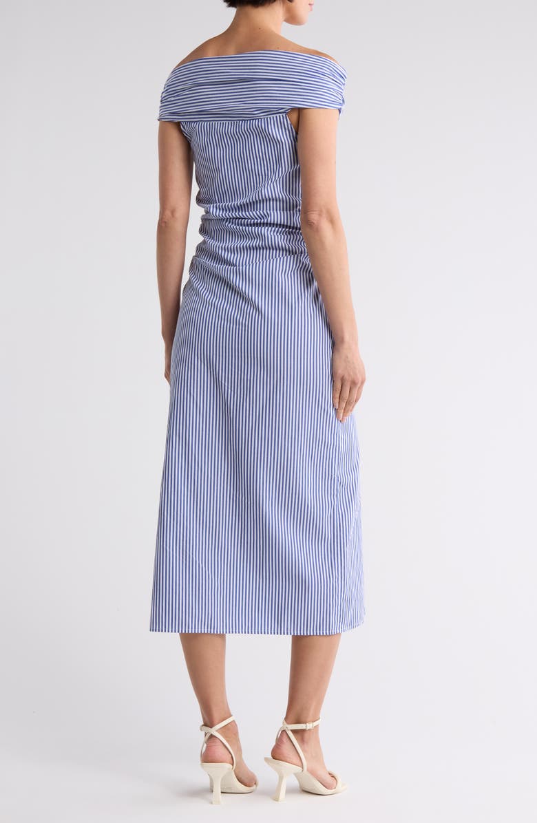 AREA STARS Chloe Off-the-Shoulder Midi Shirtdress, Alternate, color, 