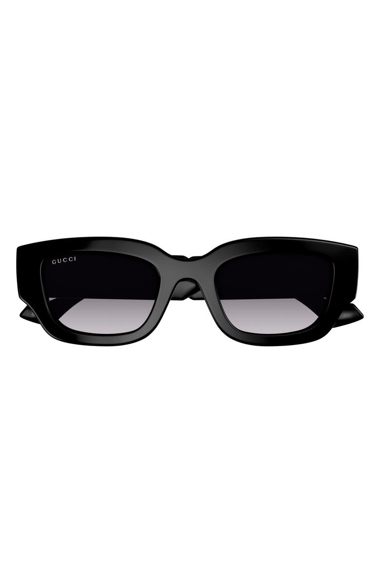 Gucci 51mm Rectangular Sunglasses, Main, color,