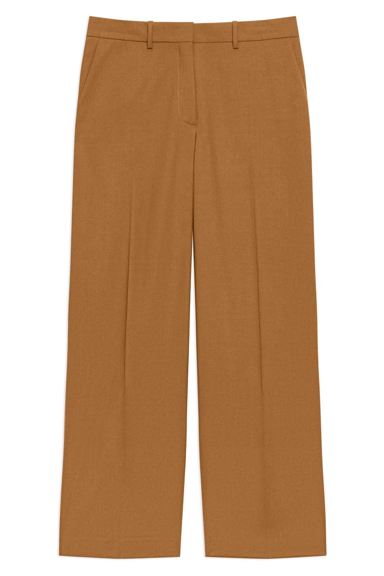 Stretch Wool Pants, Alternate, color, DARK COGNAC