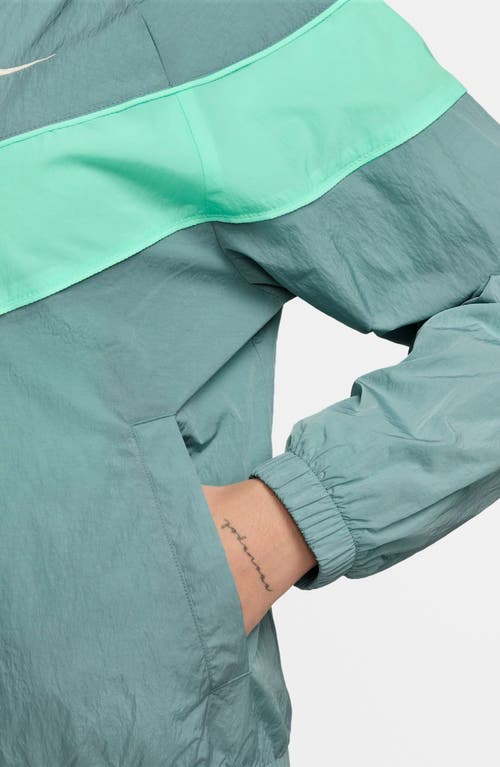 Nike Windrunner Water Repellent Jacket In Green