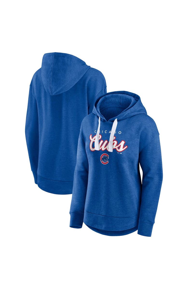 FANATICS Women's Fanatics Branded Heather Royal Chicago Cubs Set to Fly Pullover Hoodie, Alternate, color, 