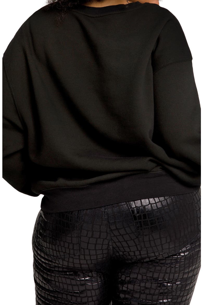 Boyfriend Sweatshirt, Alternate, color, BLACK001