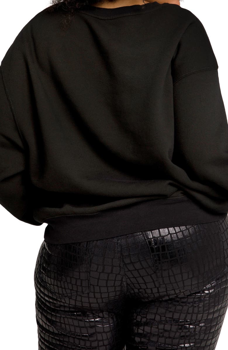 Good American Boyfriend Sweatshirt, Alternate, color, 