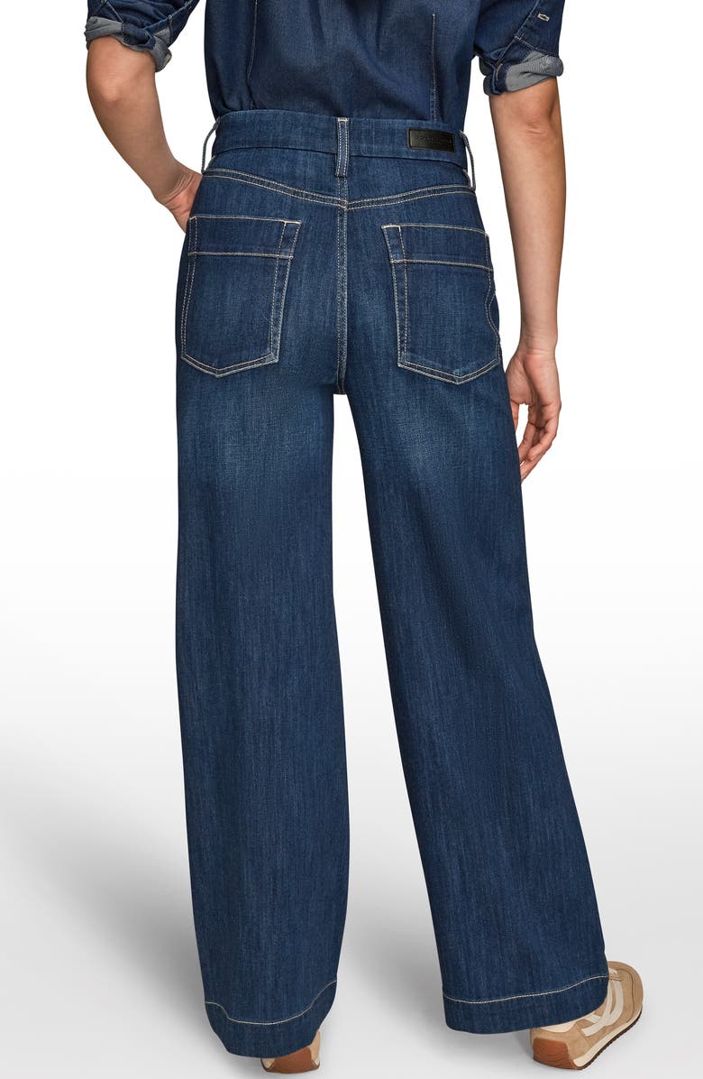 Donna Karan New York The Donna High Waist Wide Leg Jeans, Alternate, color, Dayton