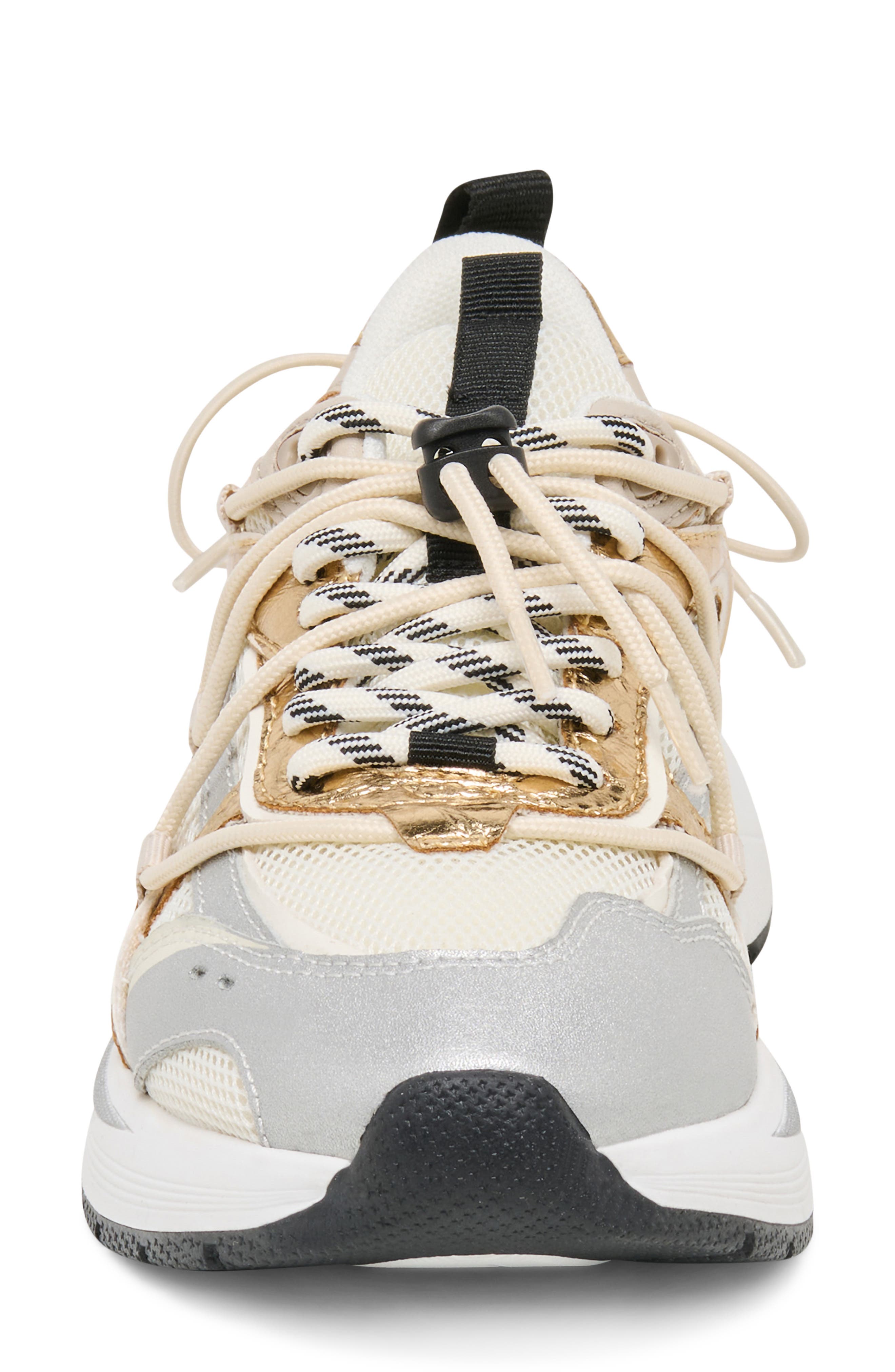 Selmar Sneaker, Alternate, color, SILVER/ GOLD LEATHER
