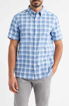vineyard vines Coskata Island Plaid Short Sleeve Button-Down Shirt