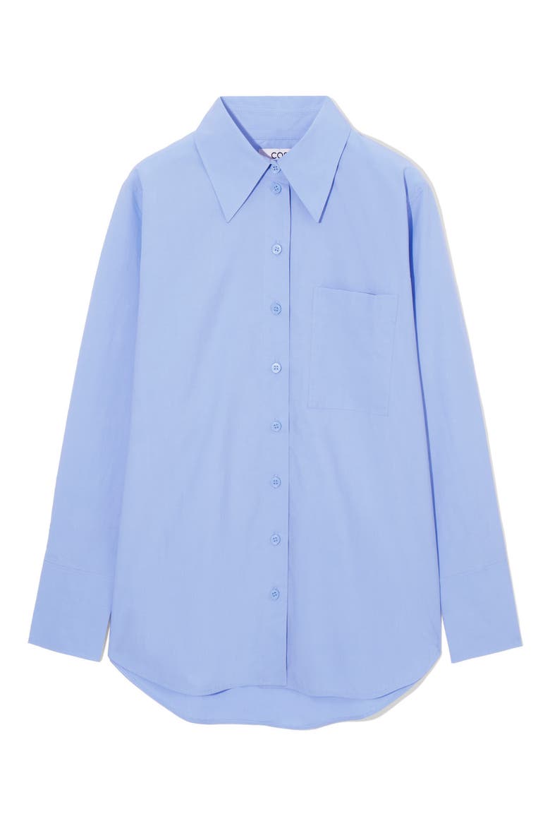 Oversize Tailored Shirt, Alternate, color, BLUE LIGHT
