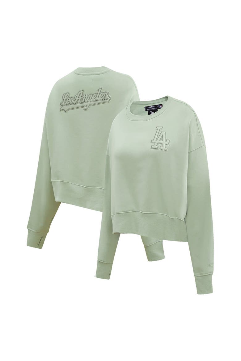 Women's Pro Standard Green Los Angeles Dodgers Fleece Pullover Sweatshirt, Alternate, color, Green