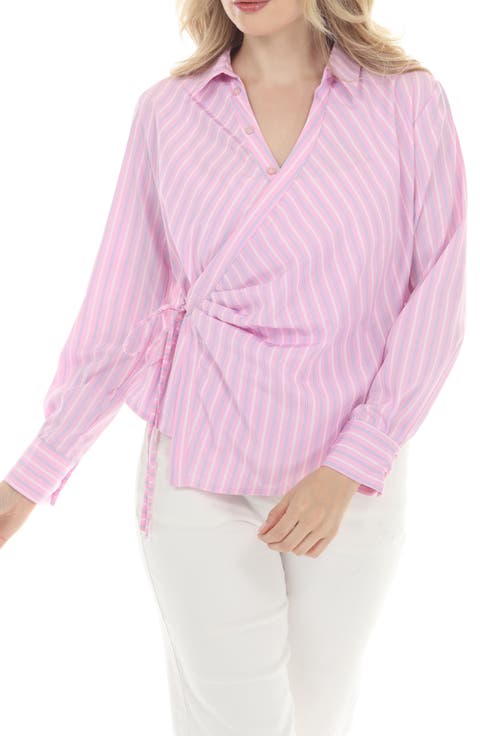 Stripe Wrap Top