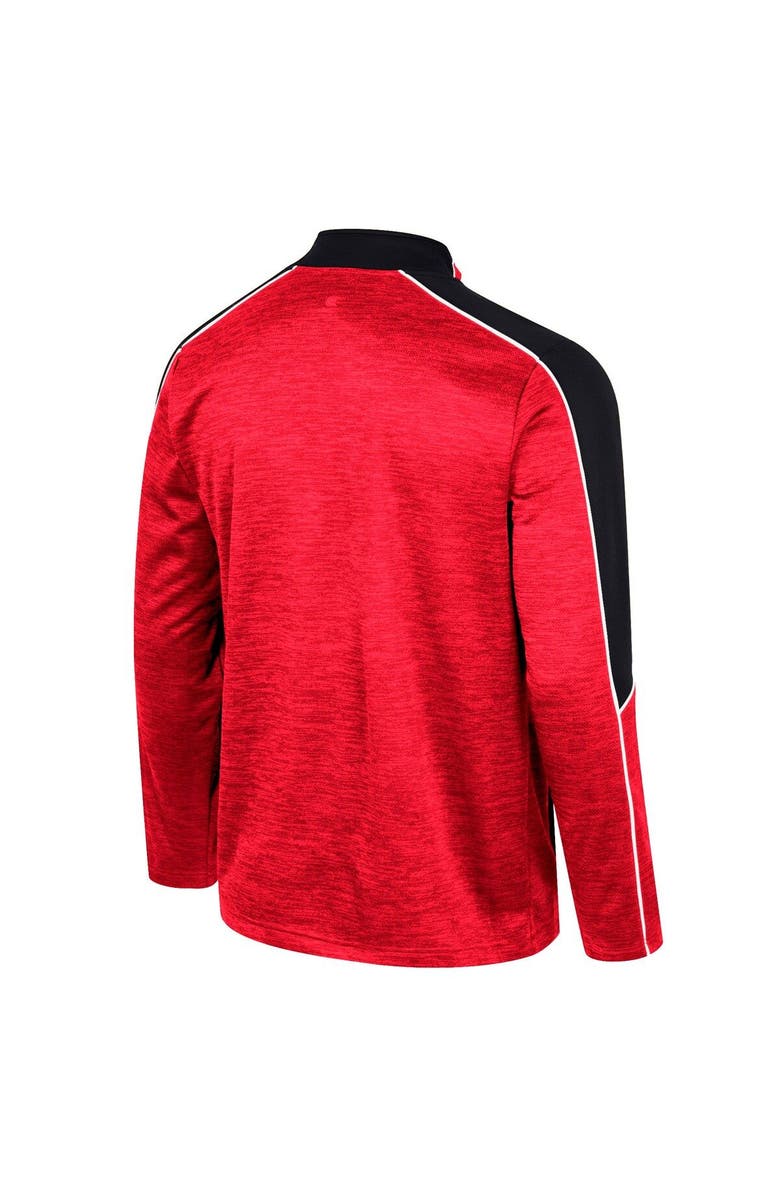 COLOSSEUM Men's Colosseum Red Nebraska Huskers Marled Half-Zip Jacket, Alternate, color, Red