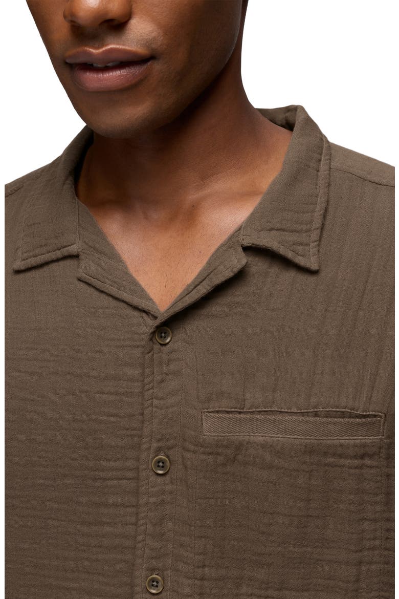 Hideaways Organic Cotton Camp Shirt, Alternate, color, MUD