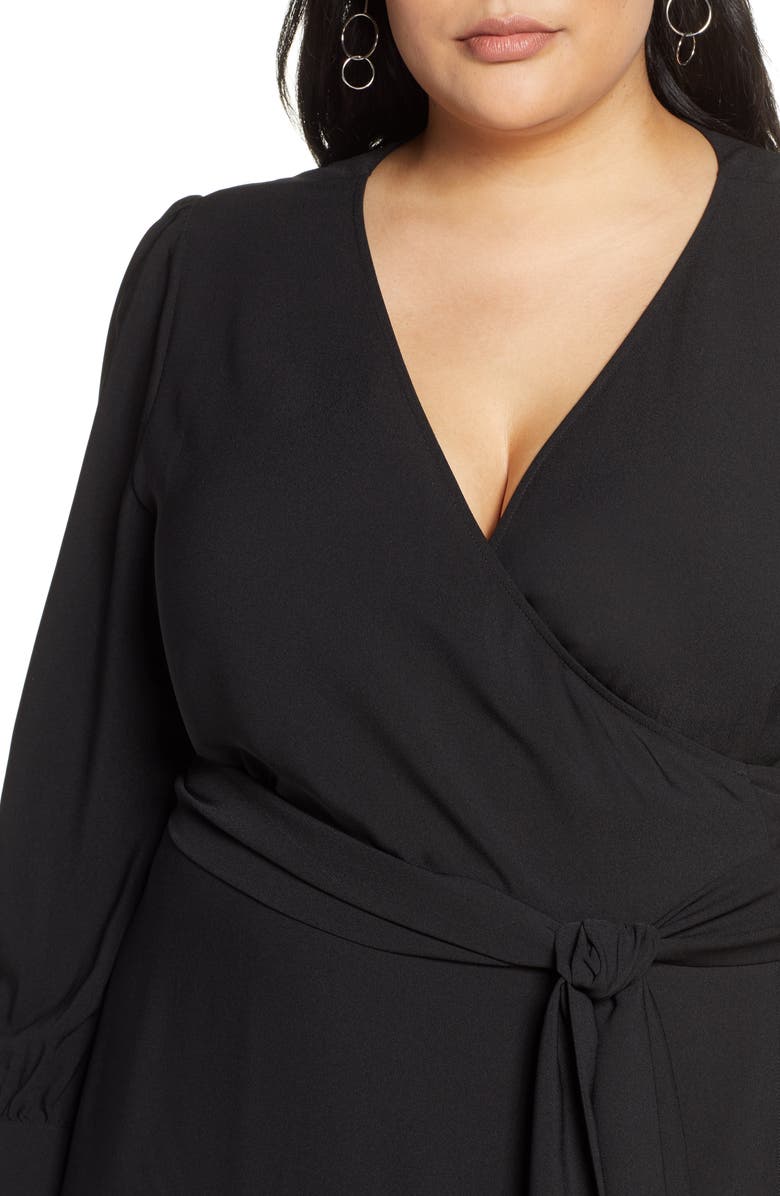 Halogen<sup>®</sup> Wrap Dress, Alternate, color, 