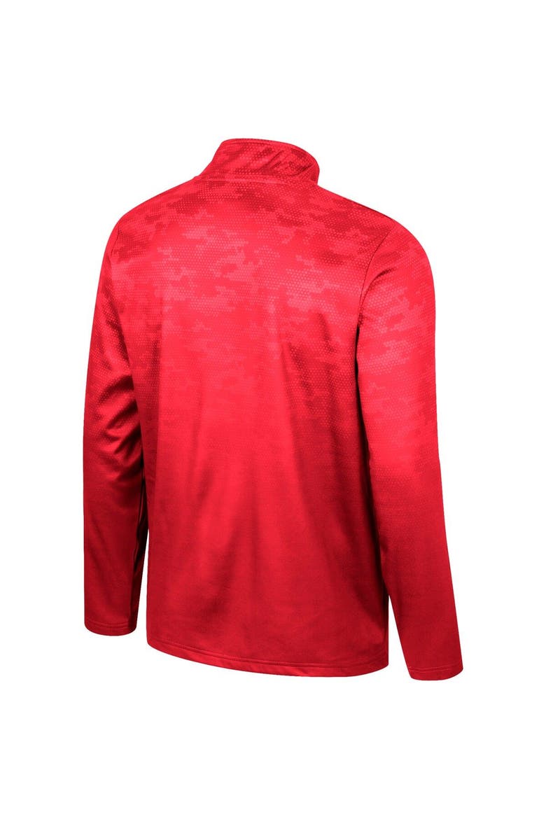 Men's Colosseum  Scarlet Nebraska Huskers The Machine Half-Zip Jacket, Alternate, color, Scarlet