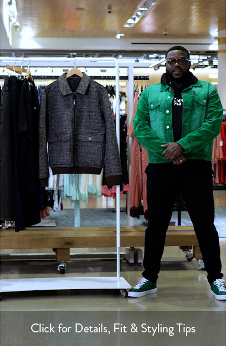 Crue Tweed Bomber Jacket, sales video thumbnail