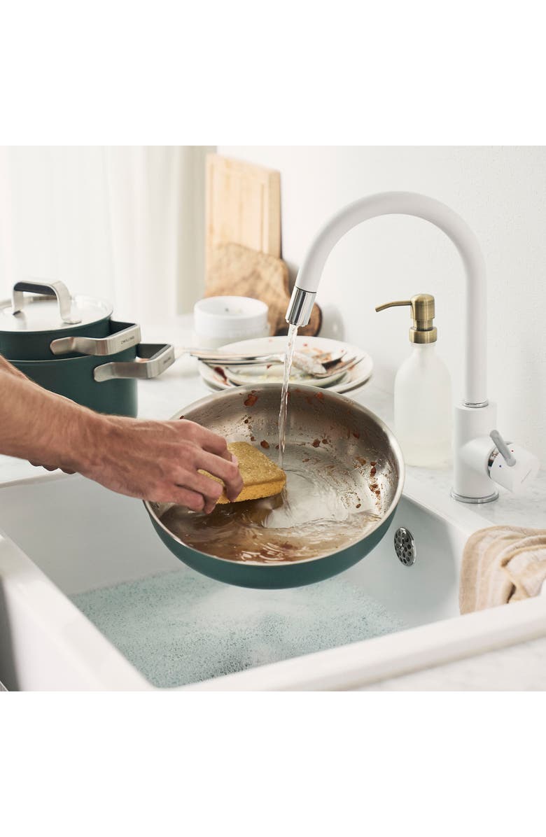 ZWILLING Pure 9.5-Inch Stainless Steel Green Sauté Pan, Alternate, color, Green