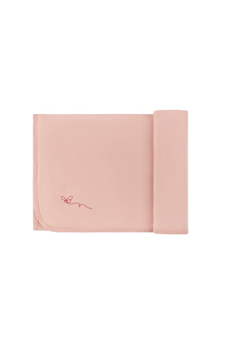 Ely's & Co. Velour Stripe Collection - Blanket, Main, color, Light Pink