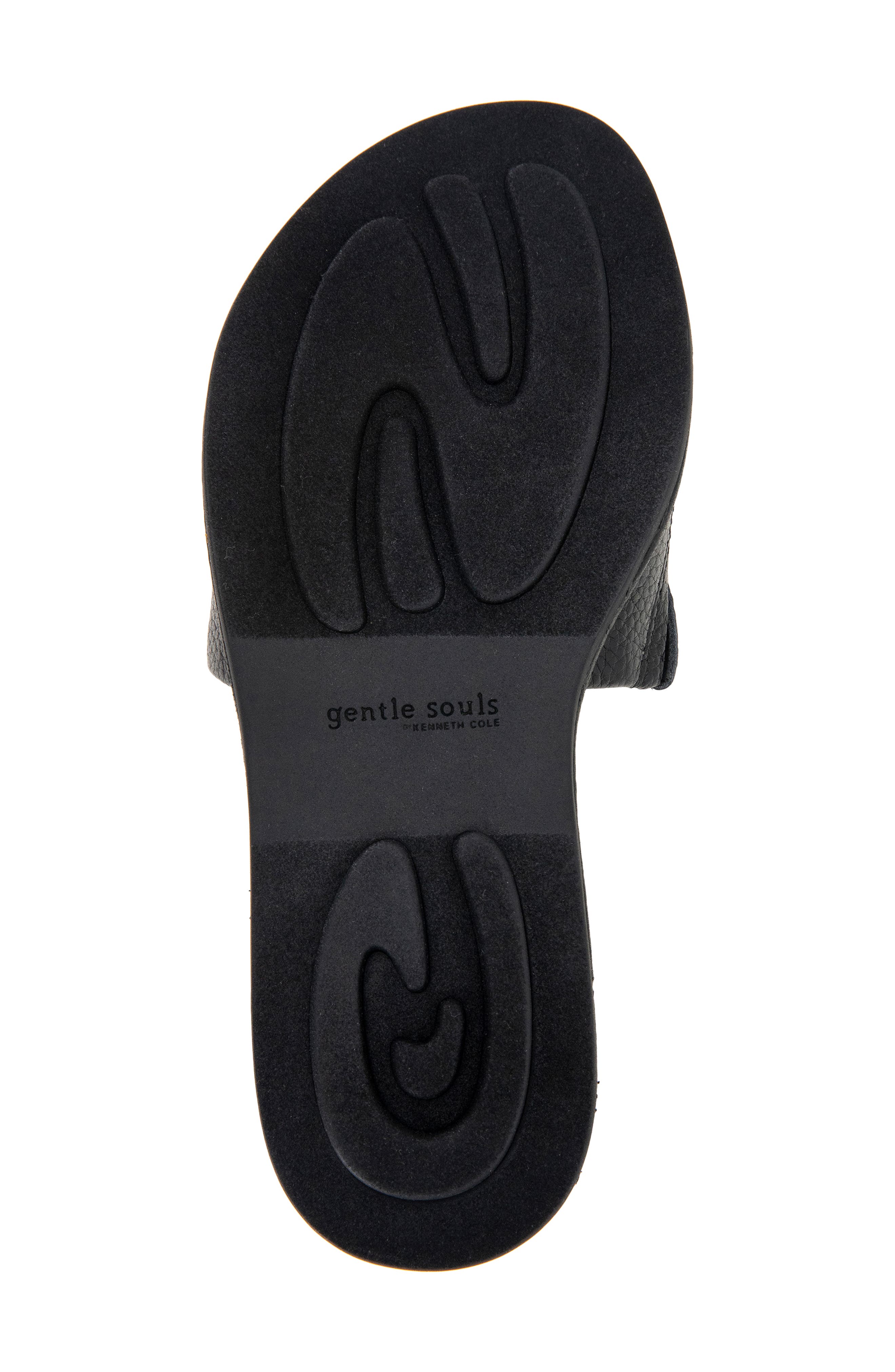Lucy Slide Sandal, Alternate, color, BLACK LEATHER