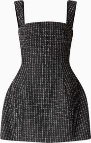 Elliatt Galadirel Check Tweed Minidress