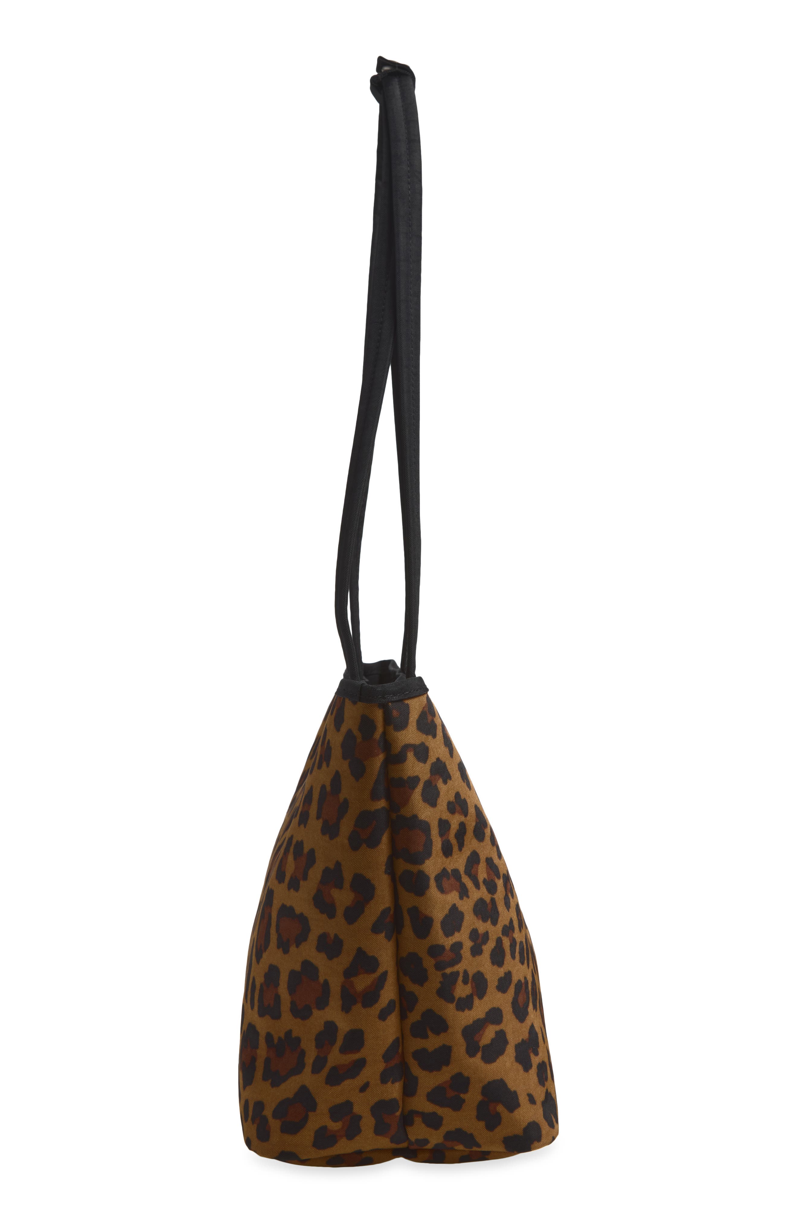 Medium Nylon Reversible Tote, Alternate, color, LEOPARD MIX