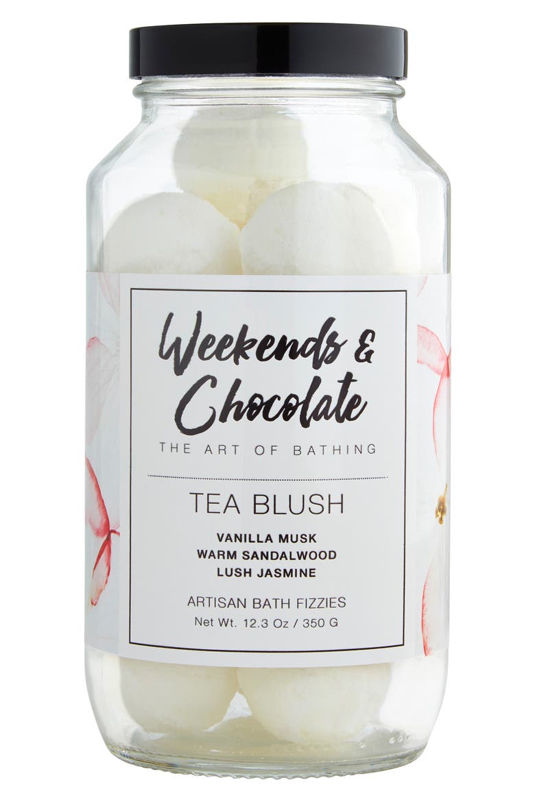 Tea Blush Bath Fizzies, Main, color, NO COLOR