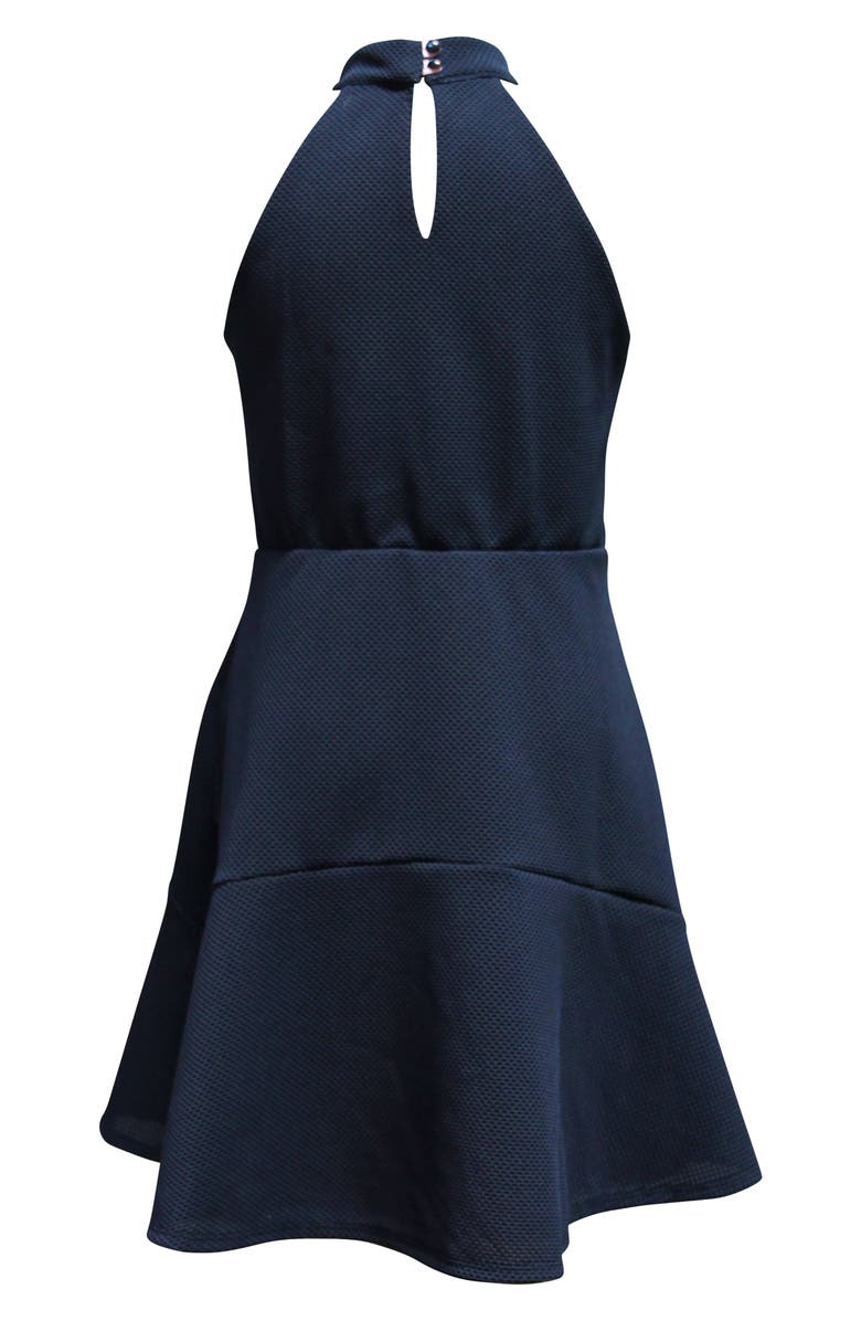 Ava & Yelly Kids' Mock Neck Fit & Flare Dress, Alternate, color, 