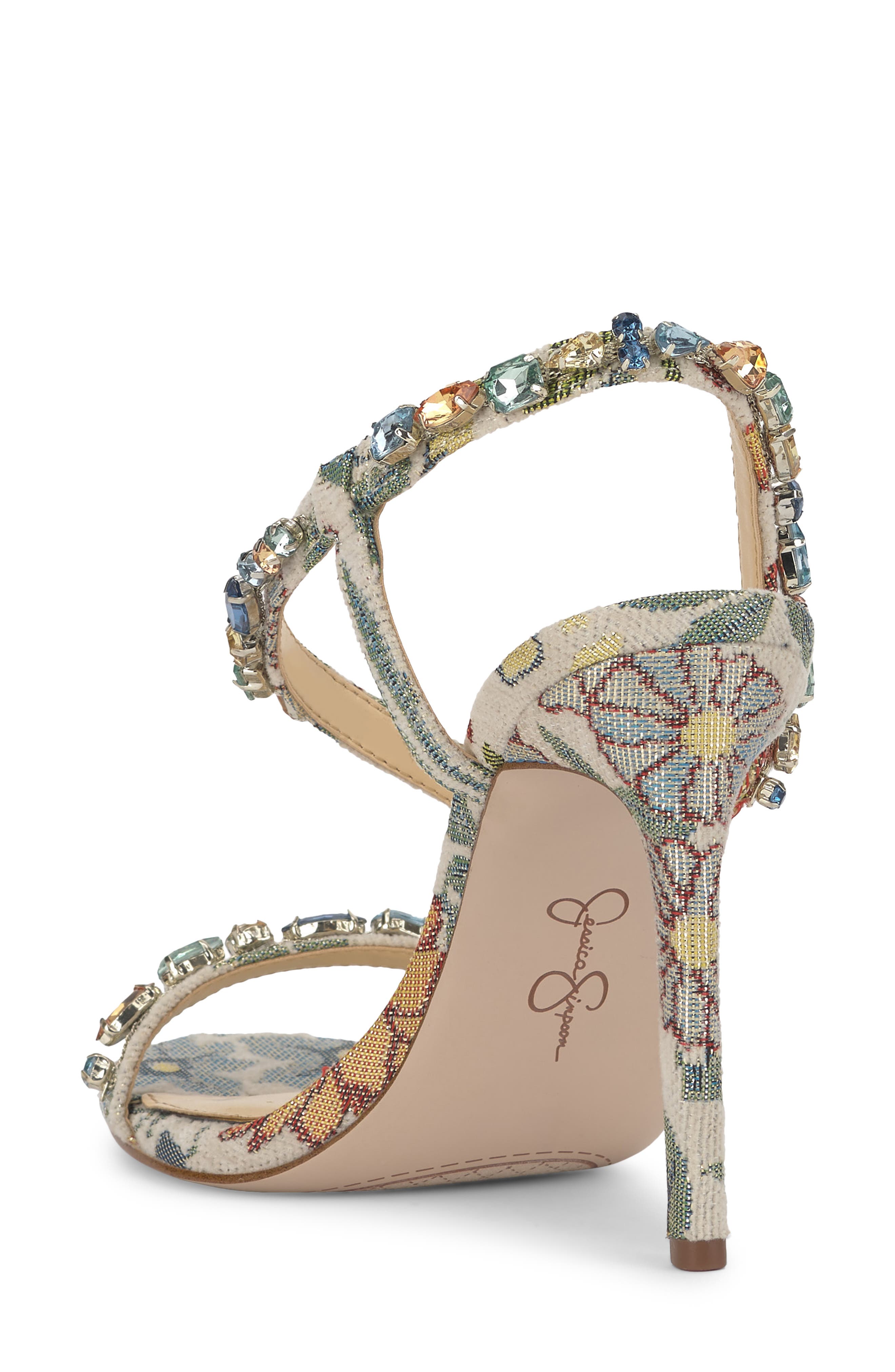Jaycin Sandal, Alternate, color, BEIGE MULTI